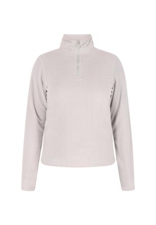 Mymo Fleece trui Dames lichtgrijs