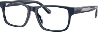 Emporio Armani Ea 3265U Rechthoekig montuur - unisex - Brillen - Blauw - 56 MM - Accessoires