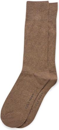 Cole Haan Argyle Dress Socks in Brown Heather at Nordstrom