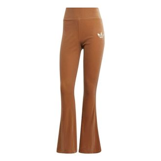 adidas (WMNS) adidas Adicolor Heritage Now Flared Leggings Asia Sizing Brown IB2036