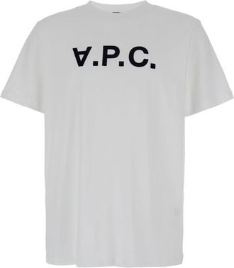 A.P.C. Oversized T-Shirt - Heren - T-shirts - Wit - 2XL - Katoen - Tops