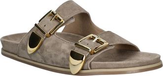 Billi Bi Ciabatte con Doppia Fibbia - - Shoes - Donna - Beige - 38 EU