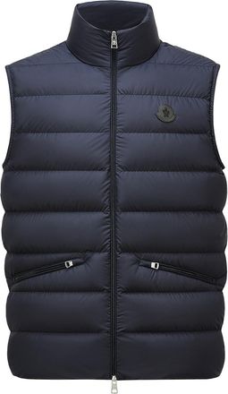 Moncler Moncler Lechtal Down Vest, Men, Blue, Size: 5