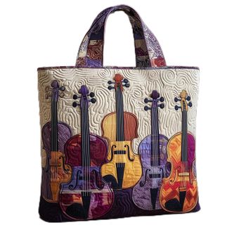 Generic Vintage Quilted Tote Bag for Women, Aesthetic Cotton Shoulder Bag with Literary Book & Floral Embroidery Lightweight Hobo Purse for World Book Day & M