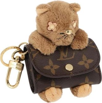 Louis Vuitton Pre-owned Accessories, female, Brown, Size: ONE SIZE Pre-owned Canvas Key-holder