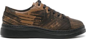 Camper Runner Up low-top sneakers - women - Recycled Polyester/Polyethylene vinyl acetate (PEVA)/Calf Leather - 35 - Brown