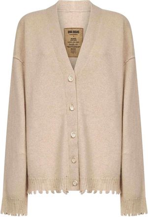 Uma Wang UMA Wang Truien - Dames - Cashmere truien - Beige - L - Kasjmier - Truien & Vesten