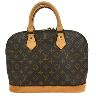 Louis Vuitton Alma Handbag Monogram Canvas Brown Canvas Handbag (Pre-Owned)