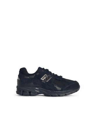 New Balance 2002R Black Mesh And Suede Sneakers