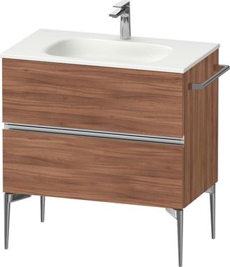 Duravit Duravit - Sivida Mueble Bajo Lavabo, 2 Cajones, Tirador Cromado