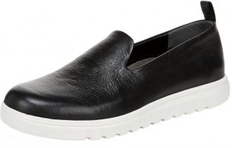 Vionic Womens Uptown Willa Slip-On Sneaker In Black Leather