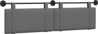 vidaXL Cabecero Colgante Gris Oscuro Tela Vidaxl