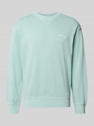 Pepe Jeans London Regular Fit Sweatshirt aus reiner Baumwolle Modell JOHN CREW in Aqua, Gr&ouml;&szlig;e XXL