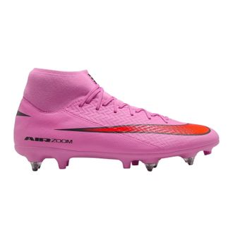 Nike Mercurial Superfly 10 voetbalschoenen voor heren, voor zachte ondergrond (Roze/Zwart)