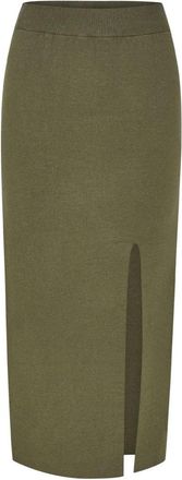 Gestuz Talligz Hw Lange Rok - Dames - Midirokken - Groen - XS - Polyester - Rokken