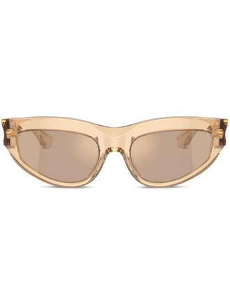 Burberry Sunglasses logo-engraved sunglasses - Brown