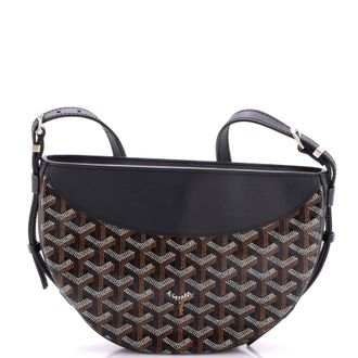 Goyard Hirondelle Shoulder Bag Coated Canvas and Leather