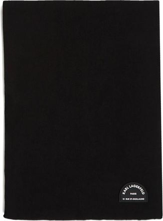 Karl Lagerfeld Sciarpa con applicazione - Nero