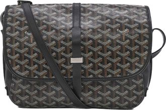 Goyard Canvas Leather Shoulder Bag (Pre-Owned)