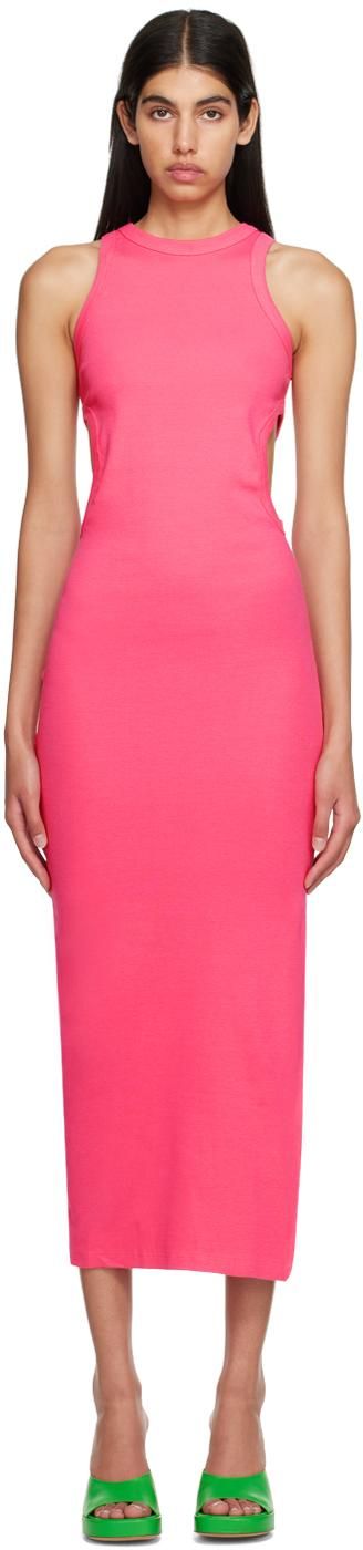 ワンピース Fendi Light Pink Ff Cotton Dress Fendi Light Pink FF Logo Dress - Size IT 40