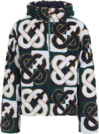 Casablanca Monogram-pattern Fleece Jacket