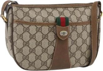 Gucci Pre-owned Plastic Cross Body Bag - Dames - Vintage Schoudertas - Beige - ONE Size - Vintage