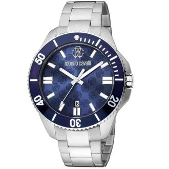 Roberto Cavalli Fashion Watch Quartz Blue Dial Mens Watch RC5G013M0095