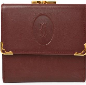 Cartier Must Bordeaux Leather Wallet (Tri-Fold) (Pre-Owned)