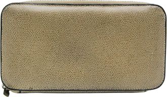 Valextra Beige Leather Wallet (Pre-Owned)