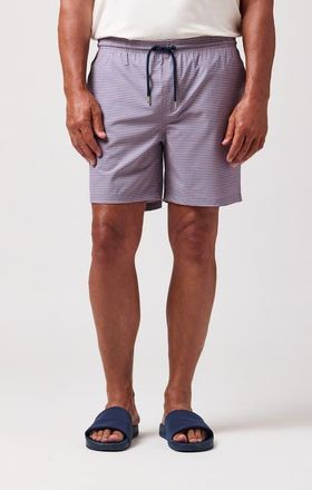 Stone Rose Horizontal Striped Swim Trunk in Medium Pink at Nordstrom, Size Xx-Large