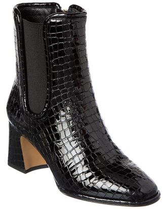 Alexandre Birman Ava 60 Croc-Embossed Patent Boot