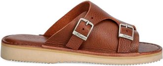 Fracap Sandali slides con fibbia - Marrone