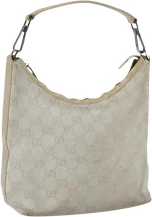 Gucci Pre-owned Shoulder Bags, female, Beige, Size: ONE SIZE Pre-owned Vintage Shoulder Bag