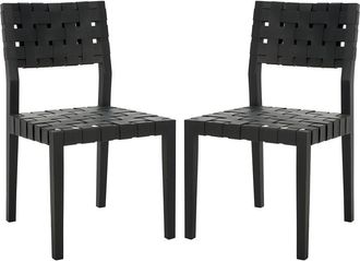 Safavieh Couture Bette Woven Leather Dining Chair