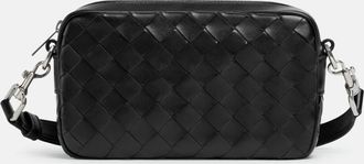 Bottega Veneta Black CAMERA BAG INTRECCIATO MINI