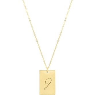 Set & Stones Stella Initial Necklace in Gold /Z at Nordstrom
