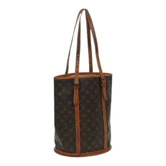 Louis Vuitton Pre-owned Bucket GM Schoudertas - Dames - Pre-owned - Bruin - Maat: ONE Size Leer