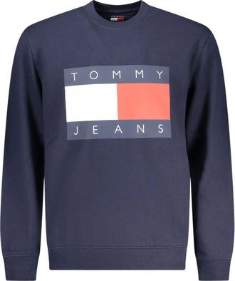 Tommy Hilfiger Cotton Sweatshirt - Heren - Sweatshirts - Blauw - 2XL - Katoen - Hoodies & sweatvesten