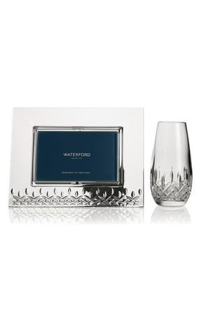 Waterford Lismore Crystal Picture Frame & Bud Vase Set at Nordstrom