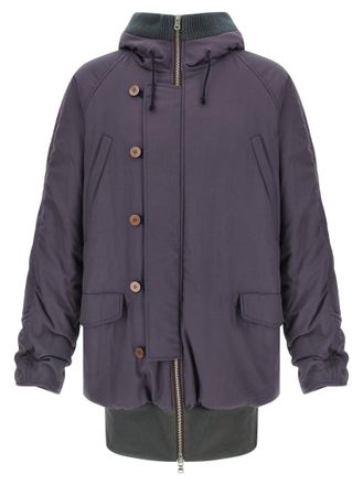 Magliano Purple Hooded Parka Jacket