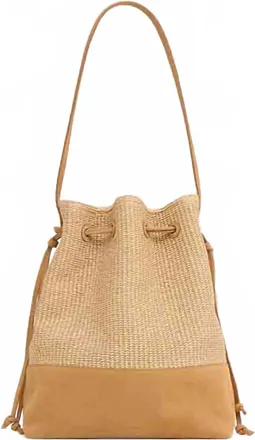 Mansur Gavriel Womens Drawstring Cabas Bucket Bag In Natural