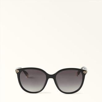 Furla Occhiali Da Sole Nero Nero Acetato Donna