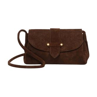Etrier Agn&egrave;s Crossbody Tas - Dames - Tassen - Bruin - Maat: ONE Size Katoen