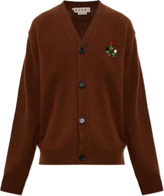 Marni Wollemantel - Heren - Vesten - Bruin - L - Wol - Truien & Vesten