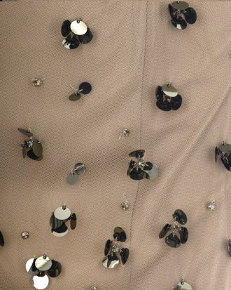 Liu Jo Womens Skirt Tulle Midi Floral Embroidery Dark Olive Polyester