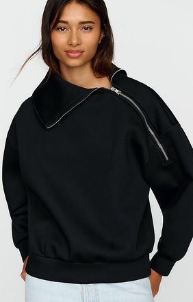 A Gold E Coyle Asymmetric Zip Sweatshirt