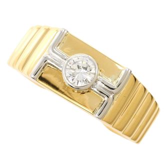 C&A Platinum Yellow Gold Yellow Gold (18K) Platinum 900 Band Ring (Pre-Owned)