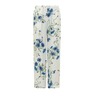 Stella McCartney Stella McCartney, Wide Trousers, female, Multicolor, Size: L Floral Print Trouser