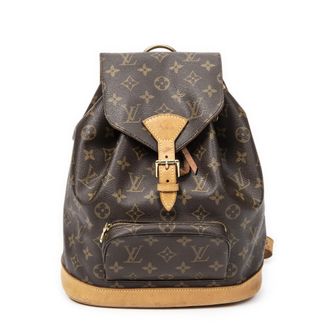 Louis Vuitton Pre-owned Womens Montsouris MM Backpack - Brown - One Size