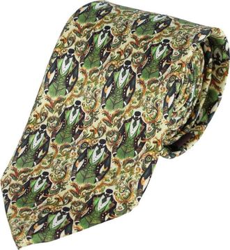 Trafalgar Store Big and Tall Shall We Dance Silk Novelty Neck Tie in Green at Nordstrom